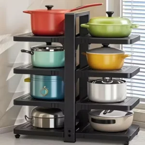 Organization & Storage, Rustproof Pot Lid Organizer (8 Tier, Square)
